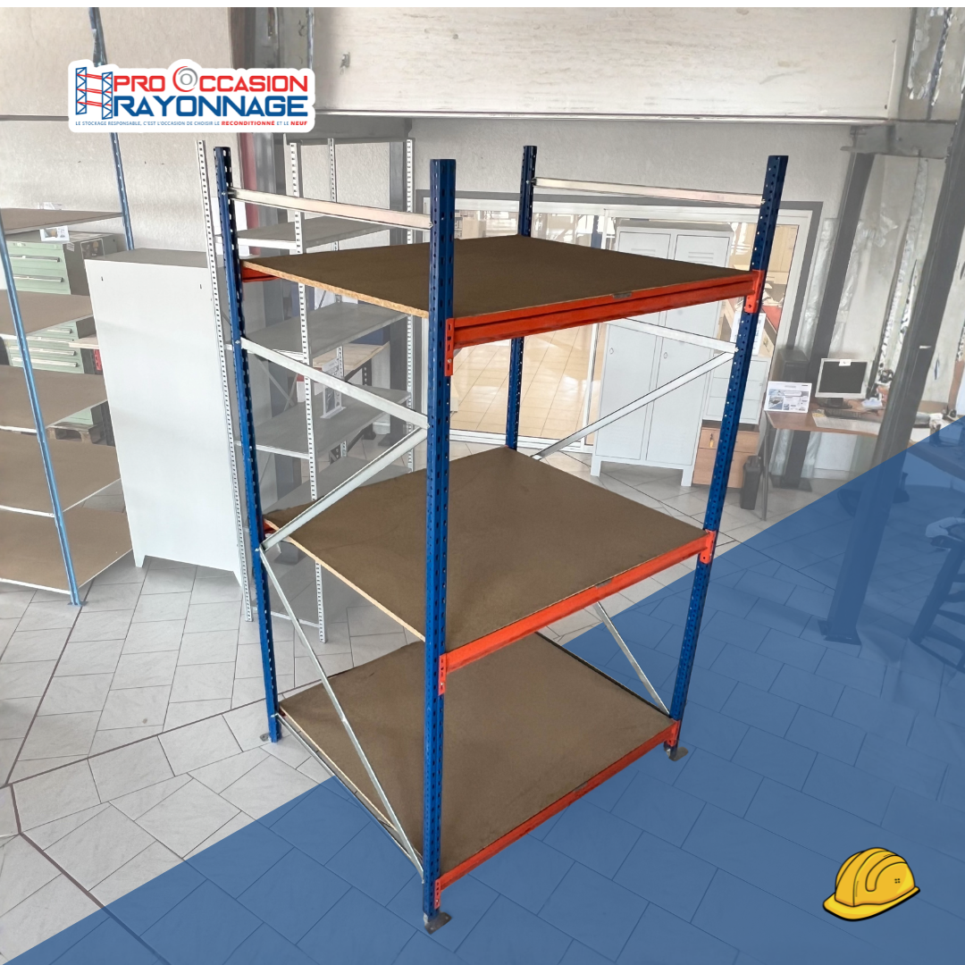 Rayonnage mi-lourd AR Racking – H2500 mm  Profondeur 1200 mm - 550kg/niv 