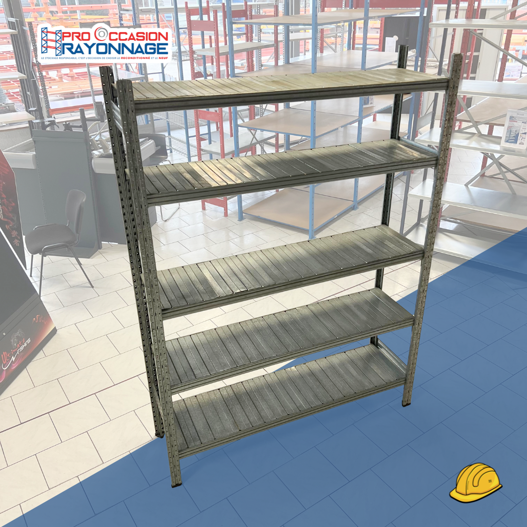 Étagère galvanisé GALVASTAR – Hauteur : 2135 mm 