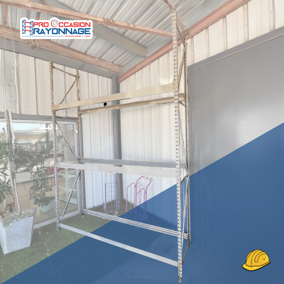 [LOT]  rayonnage mi-lourd ESMENA - Hauteur 3500mm, Profondeur 630mm - 5 échelles + 5 niveaux 
