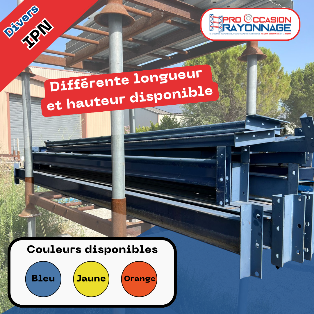 IPN acier – Plusieurs dimensions et couleurs disponibles 