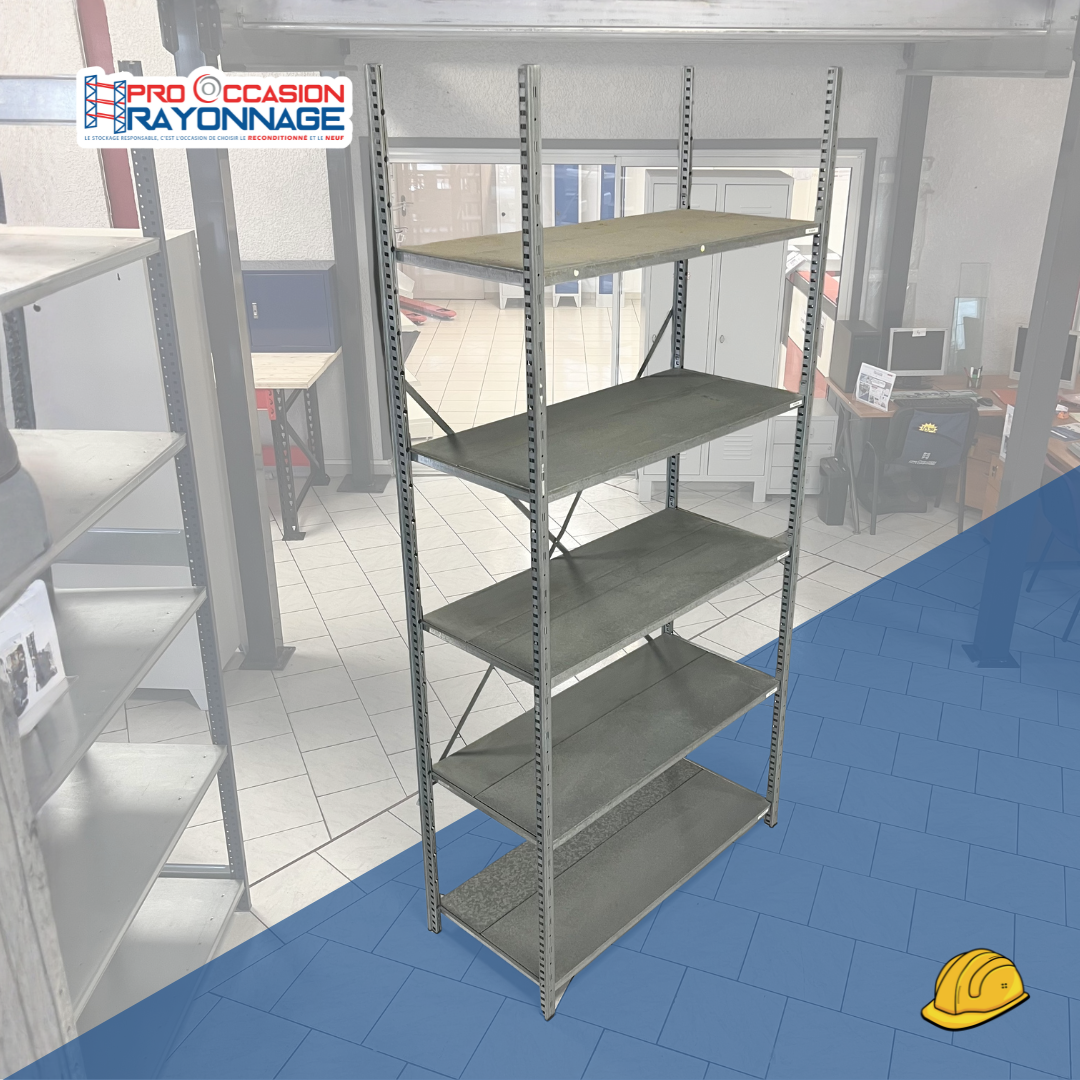 Rayonnage léger GALVATOP – Galvanisé – H2500 mm 