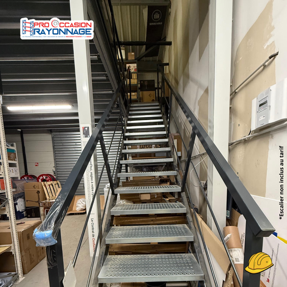 Mezzanine industrielle DUWIC - 300kg/m² -  Blanche – 70 m²
