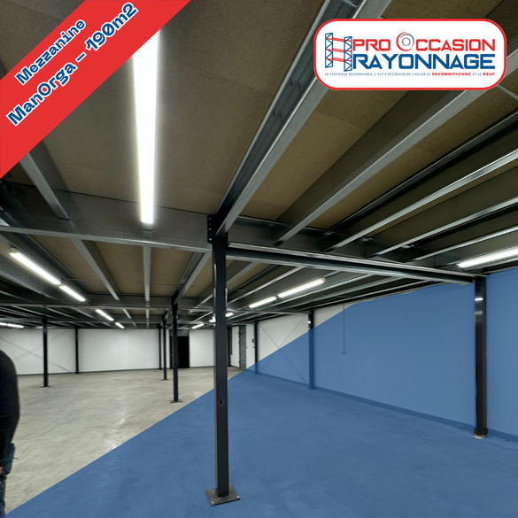 Mezzanine industrielle ManOrga - 190m²