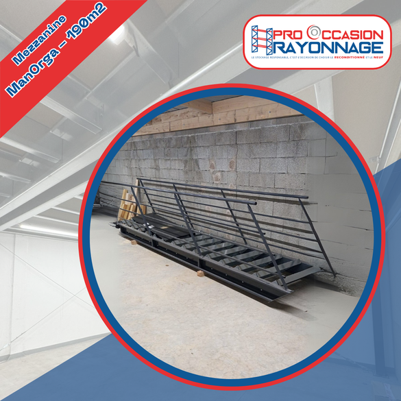 Mezzanine industrielle ManOrga - 190m²